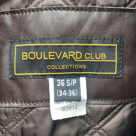 Boulevard dark brown leather jacket - Picture 3 of 7